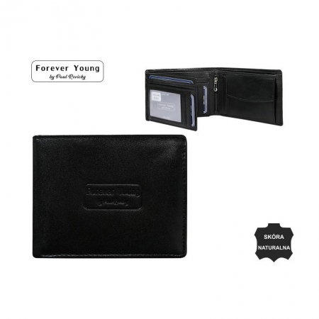 Portofel barbati din piele naturala Forever Young PORM593 Negru [2]