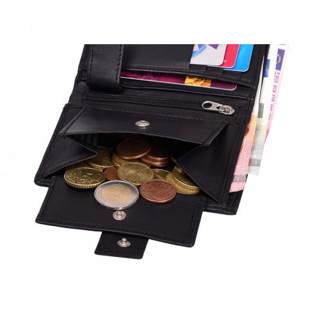 Portofel barbati din piele naturala PORMG057 Negru, cu RFID [8]