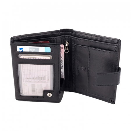 Portofel barbati din piele naturala PORMG057 Negru, cu RFID [3]