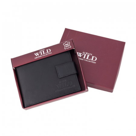 Portofel barbati din piele naturala PORMG058 Negru, cu RFID [5]