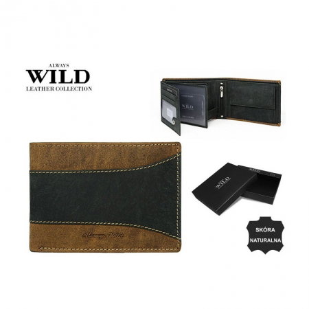 Portofel barbati din piele naturala Wild PORM559 Maron [3]