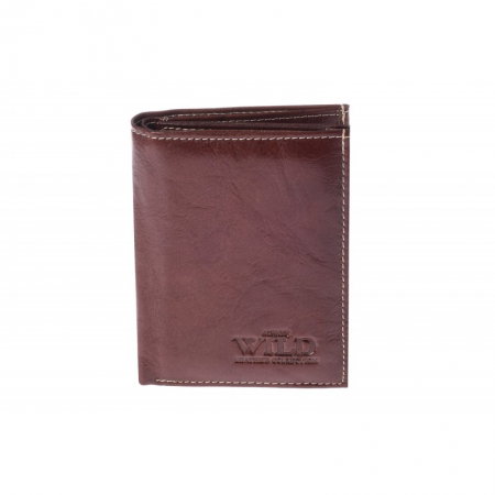 Portofel barbati din piele naturala Wild PORM561 Maron [0]