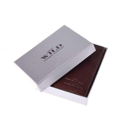 Portofel barbati din piele naturala Wild PORM561 Maron [5]
