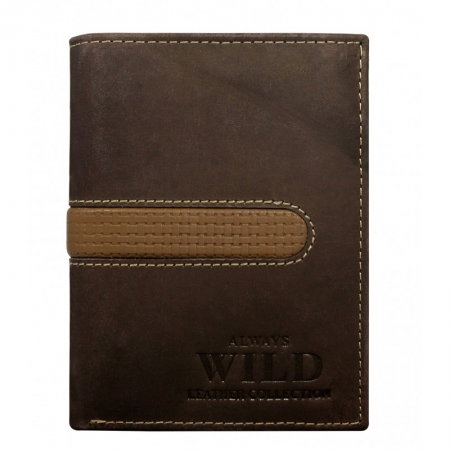 Portofel barbati din piele naturala Wild PORM572 Maron [0]