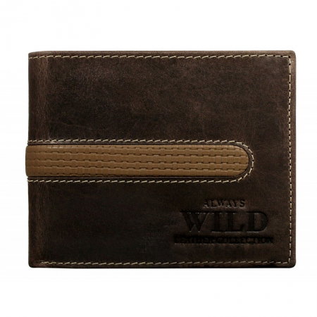 Portofel barbati din piele naturala Wild PORM607 Maron [0]