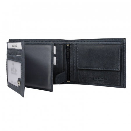 Portofel barbati din piele naturala Wild PORMG045 Albastru [1]