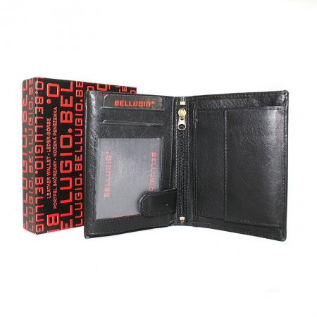 Portofel barbati piele naturala Bellugio PORM24 Negru [1]