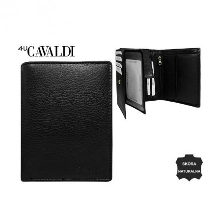 Portofel barbati piele naturala Cavaldi PORM77 Negru [2]