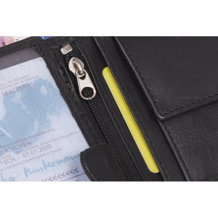 Portofel barbati piele naturala de lux Rovicky PORM43 Negru, cu RFID [14]