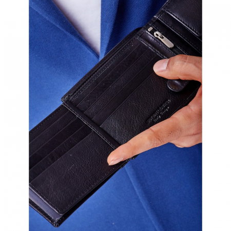 Portofel barbati piele naturala de lux Rovicky PORM43 Negru, cu RFID [9]