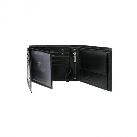 Portofel barbati piele naturala de lux Rovicky PORM43 Negru, cu RFID [1]