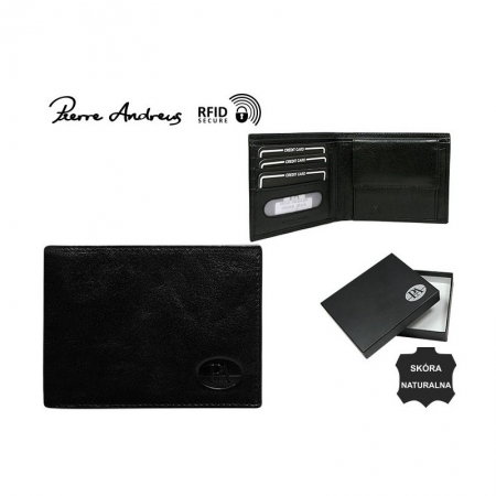 Portofel barbati piele naturala Pierre Andreas PORM71 Negru [2]