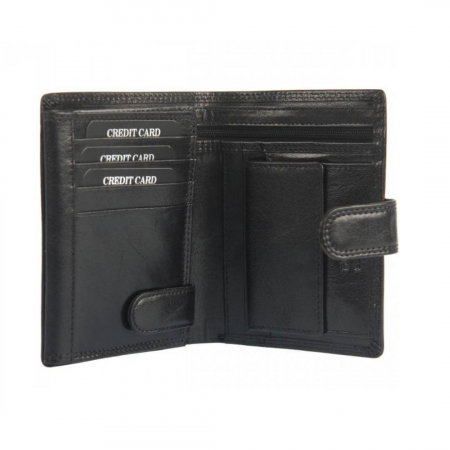 Portofel barbati de lux din piele naturala PORMG038 Negru [5]