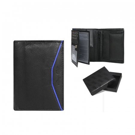 Portofel barbati Wild, PORMG027, piele naturala, Negru [2]