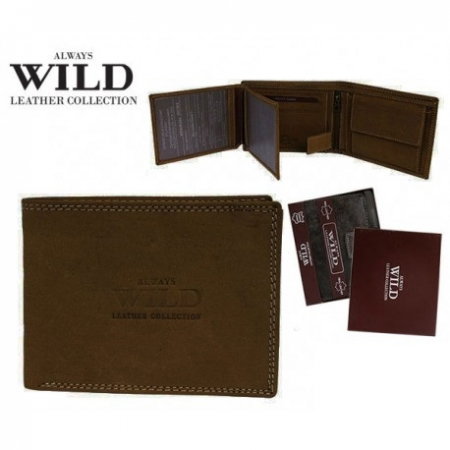 Portofel barbati piele naturala Wild PORM41 Maron [1]