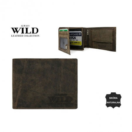 Portofel barbati piele naturala Wild PORM51 Maron [2]