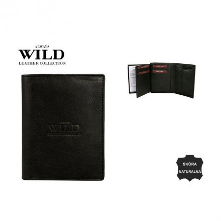 Portofel barbati piele naturala Wild PORM55 Negru [8]