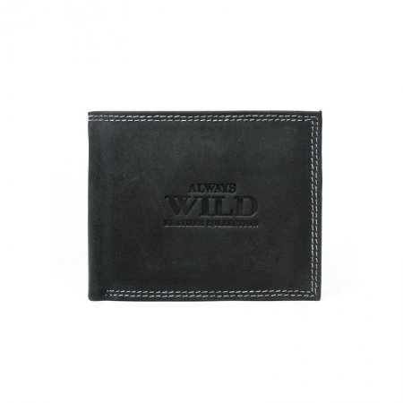 Portofel barbati piele naturala Wild PORM57 Negru [0]