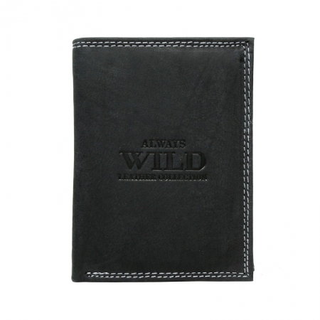 Portofel barbati piele naturala Wild PORM58 Negru [0]