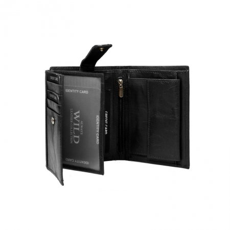 Portofel barbati piele naturala Wild PORM68 Negru [1]