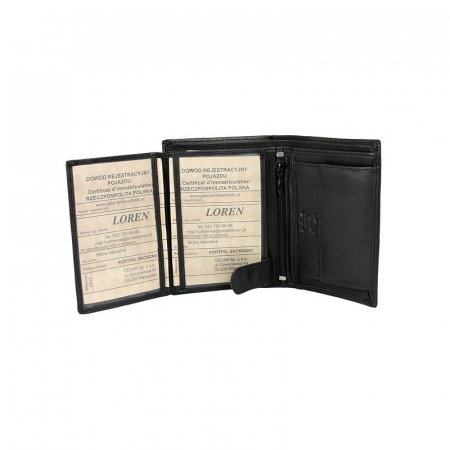 Portofel barbati, PORMG017, piele naturala, Negru, cu RFID [5]