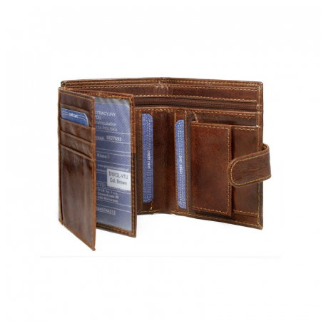 Portofel barbati, PORMG007, piele naturala, maron coniac, cu RFID [1]
