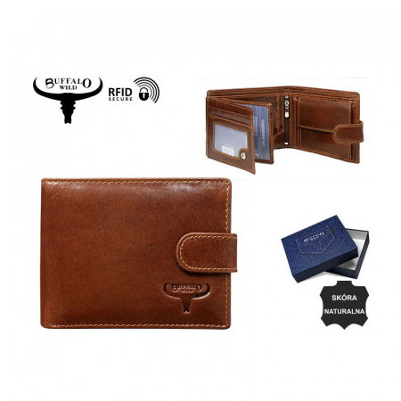 Portofel barbati, PORMG006, piele naturala, maron coniac, cu RFID [2]