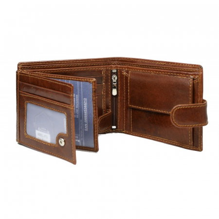Portofel barbati, PORMG006, piele naturala, maron coniac, cu RFID [1]