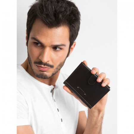 Portofel barbati, PORMG011, piele naturala, Negru [5]