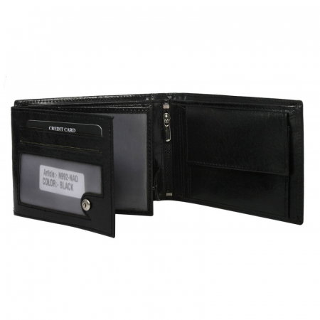 Portofel barbati, PORMG012, piele naturala, Negru [1]