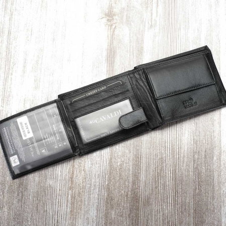 Portofel barbati, PORMG021, piele naturala, Negru, cu RFID [3]