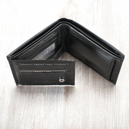Portofel barbati, PORMG021, piele naturala, Negru, cu RFID [2]