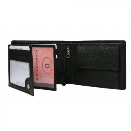 Portofel barbati, PORMG013, piele naturala, Negru, cu RFID [1]