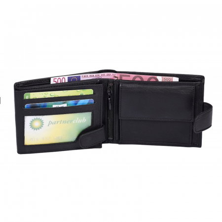 Portofel barbati, PORMG014, piele naturala, Negru, cu RFID [3]