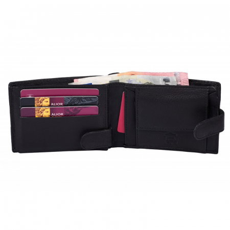 Portofel barbati, PORMG015, piele naturala, Negru, cu RFID [2]