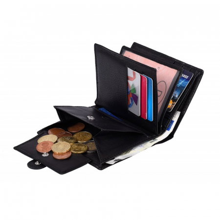 Portofel barbati, PORMG016, piele naturala, Negru, cu RFID [5]