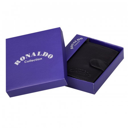 Portofel barbati, PORMG054, piele naturala, Negru, cu RFID [5]