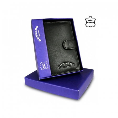 Portofel barbati, PORMG019, piele naturala, Negru, cu RFID [11]