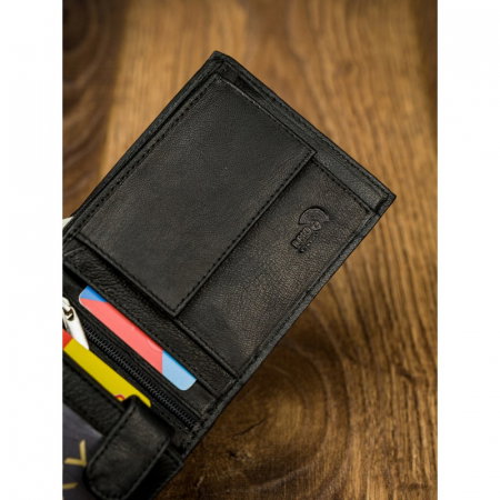 Portofel barbati, PORMG022, piele naturala, Negru, cu RFID [23]