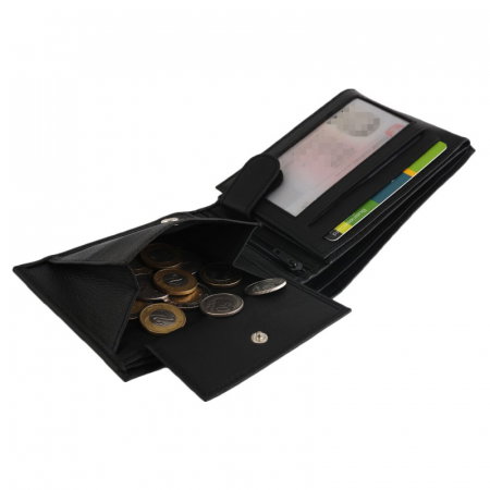 Portofel barbati, PORMG022, piele naturala, Negru, cu RFID [12]