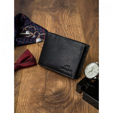 Portofel barbati, PORMG022, piele naturala, Negru, cu RFID [16]