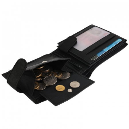 Portofel barbati, PORMG023, piele naturala, Negru, cu RFID [11]