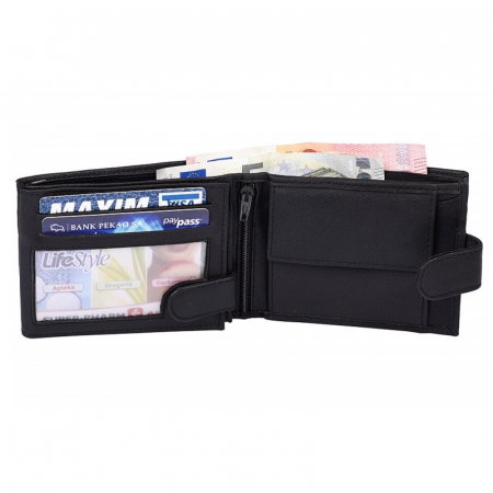 Portofel barbati, PORMG023, piele naturala, Negru, cu RFID [3]