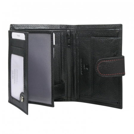 Portofel barbati, PORMG025, piele naturala, Negru cu Rosu [1]