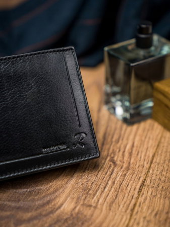 Portofel barbati, PORMG035, piele naturala, Negru, cu RFID [11]