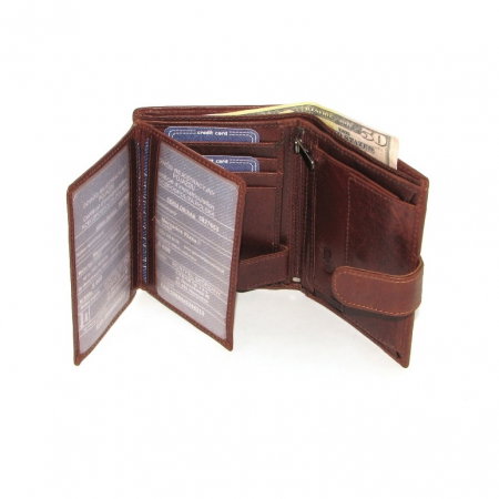 Portofel barbati, PORMG041, piele naturala, maron coniac, cu RFID [5]