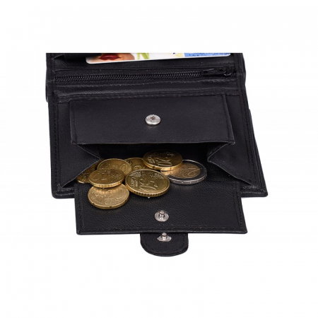 Portofel barbati, PORMG060, piele naturala, Negru, cu RFID [6]