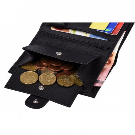 Portofel barbati, PORMG060, piele naturala, Negru, cu RFID [7]