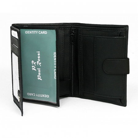 Portofel barbati, PORMG060, piele naturala, Negru, cu RFID [10]