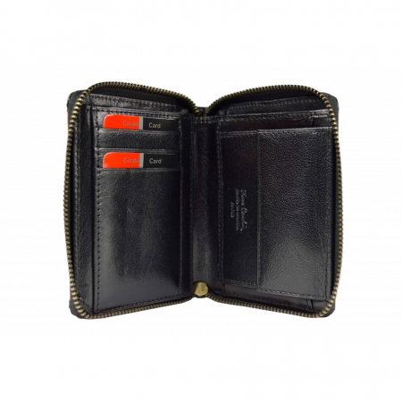 Portofel unisex PORMGP11 Negru, Piele naturala [1]